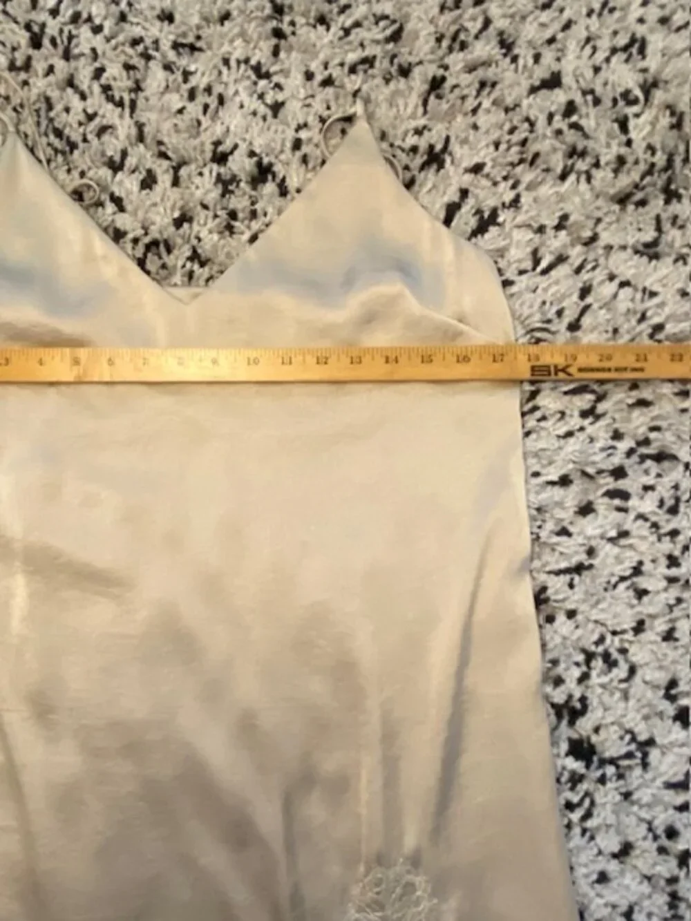 Wilfred Aritzia Satin Slip Dress with Lace Medium Midi Pale Gold - Picture 15 of 16